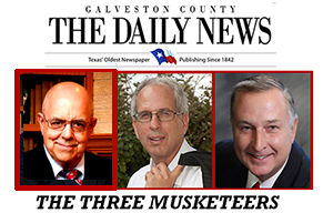 Header Graphic of Bill Sargent, Mark Mansius, and John Gay, the Three Musketeers